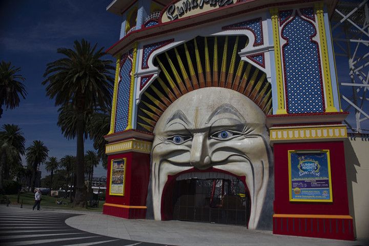 Foto: Eli Zubiria. Luna Park, en el barrio de Saint Kilda, en Melbourne, Australia