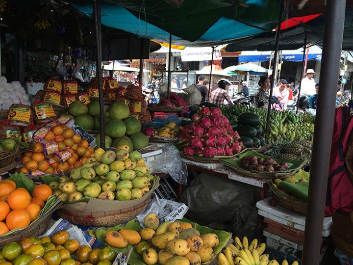 Foto:Eli Zubiria. Mercado de Kandal en Phnom Pehn, Camboya
