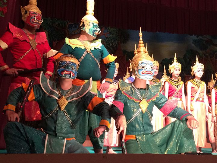 Foto: Eli Zubiria.Teatro tradicional laosiano,e n Luang Prabang, Laos