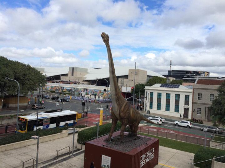 Foto:Eli Zubiria. Exposición de dinosaurios en el Museo de Queensland.